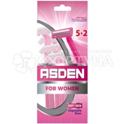 Станки одноразовые Asden Woman 5+2шт 2 лезвия