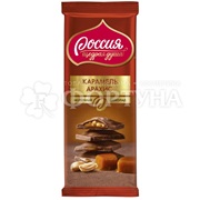 Шоколад Россия щедрая душа 82 г Молочный карамель, арахис