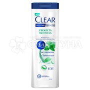 Шампунь Clear 380 мл 2в1 Ментол