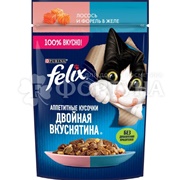 Корм для животных Felix 75 г с лососем и форелью в желе