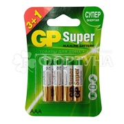 Батарейка GP Super Alkaline 3+1 шт 24A AA на блистере
