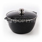Кастрюля 5 л Гранит black с крышкой