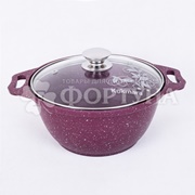 Кастрюля Kukmara 3 л Trendy style со стеклянной крышкой