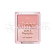 Палетка Divage для лица Blush&Highlighter 02