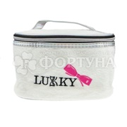 Косметичка Lukky белая размер 20*13*12см
