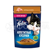 Корм для животных Felix 75 г с курицей в желе