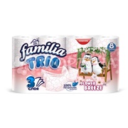 Туалетная бумага Familia 8 шт 3х-слойная Trio Breez