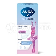 Прокладки AURA 40 шт Premium LIGHT ультратонкие ежедневные