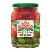 Ассорти Разносольников 680 г томаты+огурцы