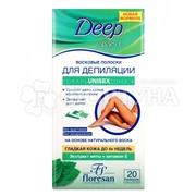 Восковые полоски Floresan 20 шт с мятой