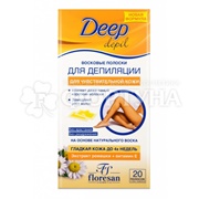 Восковые полоски Floresan 20 шт с ромашкой