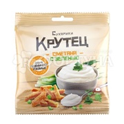 Сухарики Крутец 80 г Сметана с зеленью