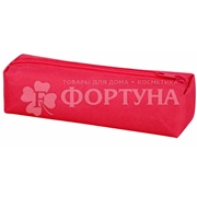 Пенал-тубус Пифагор 20*5 см на молнии ,ткань, красный