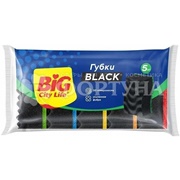 Губка для посуды BIG CITY 5 шт Максима Black