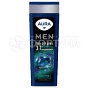 Гель для душа AURA 380 мл Men Экстра свежесть