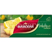 Чай Майский 25 пакетов  Имбирный лимон