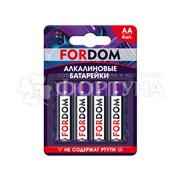 Батарейка FORDOM 4 шт AA/LR6