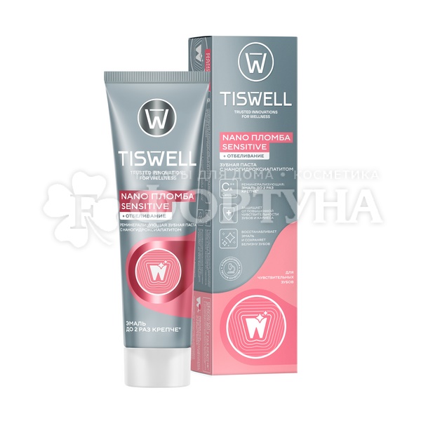 Зубная паста TISWELL 110 мл Nano пломба sensitive + отбеливание