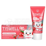 Зубная паста TISWELL 60 мл Детская 2+ Клубничный пломбир
