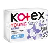 Прокладки Kotex Young Night 6 шт для девочек критические