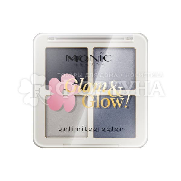 Тени для век Monic Glam&Glow!  т.03 Denim Mood