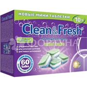 Таблетки для посудомоечных машин 60 шт Clean$Fresh All in 1