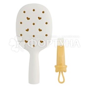 Расческа Solomeya Croks с отверстиями для джиббитсов Белая