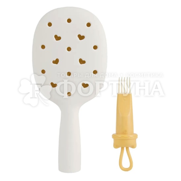 Расческа Solomeya Croks с отверстиями для джиббитсов Белая