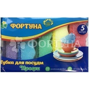 Губка для посуды Фортуна 5 шт Профи