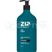 Шампунь-гель ZIP 750 мл 2 в 1 Power MEN