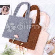 Сумка-шопер Farres мягкая ''Плюша'' 30*35 см БЕЗ МОЛНИИ