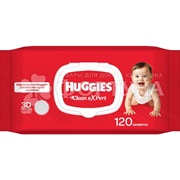Салфетки влажные Huggies 120 шт КлинЭксперт
