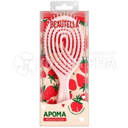 Расческа Beautella АРОМА для волос массажная Клубниа со сливками 22,8см