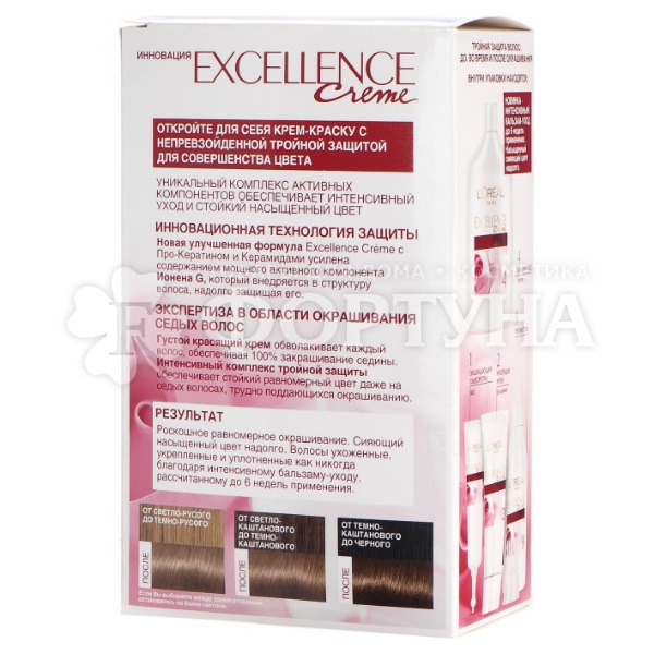 Краска для волос Excellence 7.1 Русый пепельный