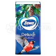 Платки носовые Zewa 10 шт 3х-слойные Deluxe Ромашка