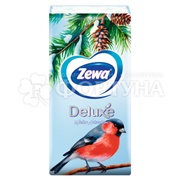 Платки носовые Zewa 10 шт 3х-слойные Deluxe Ромашка