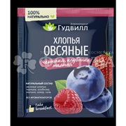 Каши быстрого приготовления Гудвилл 40 г овсяная черника,клубника,малина