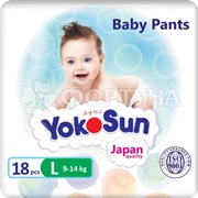 Трусики Yokosun 18 шт L (9-14кг)
