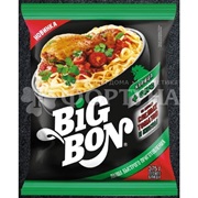 Лапша быстрого приготовления BIGBON 75 г курица с соусом со вкусом спелых томатов и кинзы
