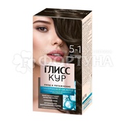 Краска для волос Глисс Кур 5-1 Холодный каштановый