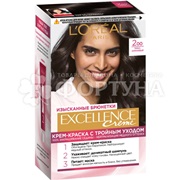 Краска для волос Excellence 200 Темно-коричневый