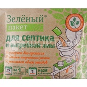 Средство Зеленый пакет 40 г (№112) для выгребных ям и септиков