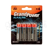 Батарейка GrandPower 4 шт AA LR6 alkaline