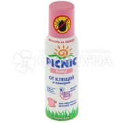 Аэрозоль Picnic Baby  125 мл от комаров и клещей