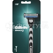 Станок Gillette MACH-3 1 шт с 1 кассетой