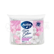 Ватные палочки AURA 300 шт пакет