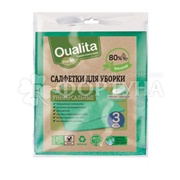 Салфетка QUALITA 3 шт вискозная