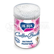 Ватные палочки AURA 100 шт стакан