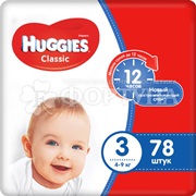 Подгузники Huggies Classic 78 шт 3 (4-9кг)